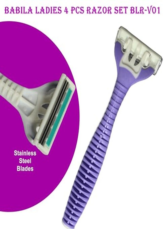 Babila Ladies 4 pcs Razor set-BLR-V01 - Image 4
